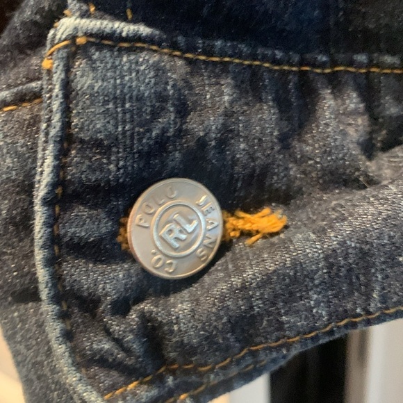 Ralph Lauren Polo Jeans Co. Dark Wash Jean Jacket (Fits Med -Large) 90's Y2k - Picture 6 of 10